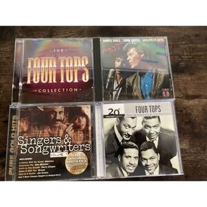 Lot of 4 CD: Hall & Oaks, Four Tops & Singers & Songwriters All Tested